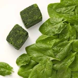 Liście szpinaku porcjowane po 50 gr. Ardo 2,5kg