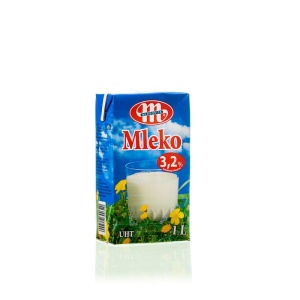 Mleko 3,2% 1 litr z kapslem MLEKOVITA