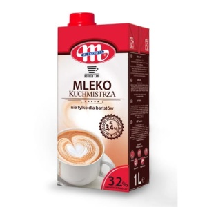 Mleko 3,2% 1 litr z "nie tylko dla baristy" MLEKOVITA