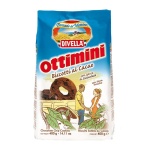 Kruche kakaowe ciasteczka ottimini z kawałkami czekolady Divella 400gr